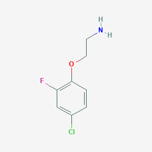 molecular formula C8H9ClFNO B13612095 2-(4-Chloro-2-fluorophenoxy)ethanamine 