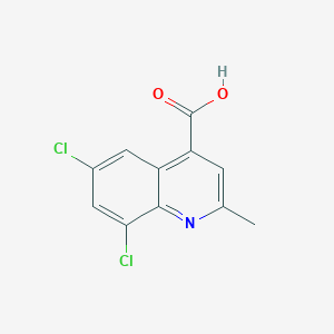 molecular formula C11H7Cl2NO2 B1361214 6,8-二氯-2-甲基喹啉-4-羧酸 CAS No. 67059-22-7