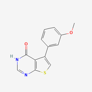 molecular formula C13H10N2O2S B1361216 5-(3-甲氧基苯基)噻吩并[2,3-d]嘧啶-4(3H)-酮 CAS No. 282104-83-0