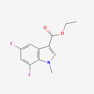 ethyl5,7-difluoro-1-methyl-1H-indole-3-carboxylate