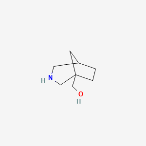 molecular formula C8H15NO B13612166 3-Azabicyclo[3.2.1]octan-1-ylmethanol 