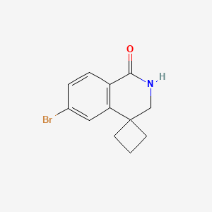 6'-bromo-2',3'-dihydro-1'H-spiro[cyclobutane-1,4'-isoquinoline]-1'-one