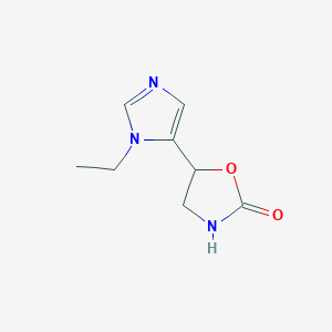 5-(1-Ethyl-1h-imidazol-5-yl)oxazolidin-2-one