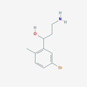 3-Amino-1-(5-bromo-2-methylphenyl)propan-1-ol