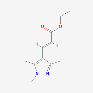 ethyl 3-(trimethyl-1H-pyrazol-4-yl)prop-2-enoate