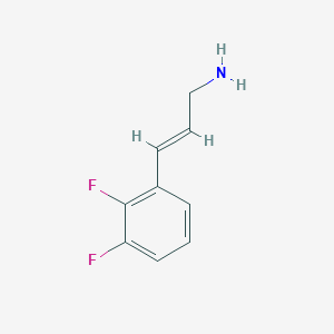 molecular formula C9H9F2N B13612320 3-(2,3-Difluorophenyl)prop-2-en-1-amine 