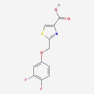 2-[(3,4-Difluorophenoxy)methyl]-1,3-thiazole-4-carboxylicacid