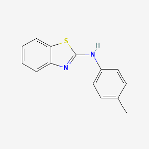 molecular formula C14H12N2S B1361239 N-(4-甲基苯基)-1,3-苯并噻唑-2-胺 CAS No. 70785-26-1