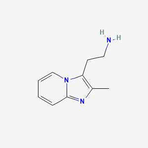 molecular formula C10H13N3 B13612401 2-{2-Methylimidazo[1,2-a]pyridin-3-yl}ethan-1-amine 