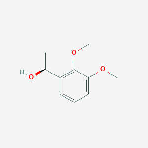 molecular formula C10H14O3 B13612416 (S)-1-(2,3-Dimethoxyphenyl)ethan-1-ol 