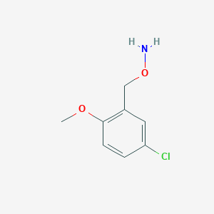 molecular formula C8H10ClNO2 B13612429 o-(5-Chloro-2-methoxybenzyl)hydroxylamine 