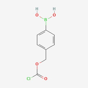 (4-(((Chlorocarbonyl)oxy)methyl)phenyl)boronic acid