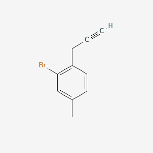 molecular formula C10H9Br B13612471 2-Bromo-4-methyl-1-(prop-2-yn-1-yl)benzene 