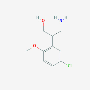 3-Amino-2-(5-chloro-2-methoxyphenyl)propan-1-ol