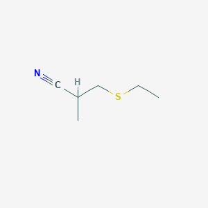 3-(Ethylthio)-2-methylpropanenitrile