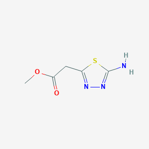 molecular formula C5H7N3O2S B1361254 (5-氨基-[1,3,4]噻二唑-2-基)-乙酸甲酯 CAS No. 181370-69-4