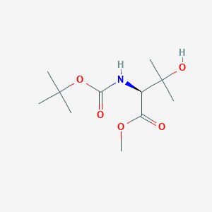 methyl (2S)-2-{[(tert-butoxy)carbonyl]amino}-3-hydroxy-3-methylbutanoate