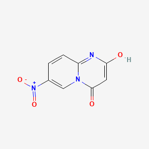 molecular formula C8H5N3O4 B13612564 2-hydroxy-7-nitro-4H-pyrido[1,2-a]pyrimidin-4-one 