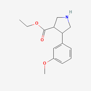 Ethyl 4-(3-methoxyphenyl)pyrrolidine-3-carboxylate