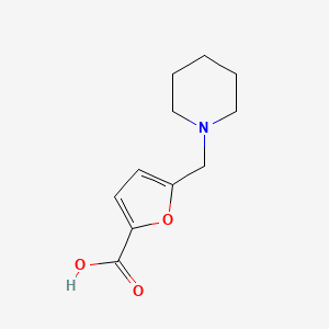 molecular formula C11H15NO3 B1361262 5-(哌啶-1-基甲基)呋喃-2-羧酸 CAS No. 301353-36-6