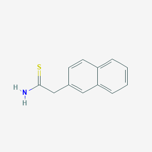 molecular formula C12H11NS B13612621 2-(Naphthalen-2-yl)ethanethioamide 