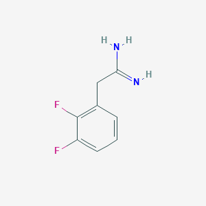 molecular formula C8H8F2N2 B13612642 2-(2,3-Difluorophenyl)acetimidamide 