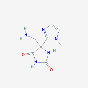 5-(aminomethyl)-5-(1-methyl-1H-imidazol-2-yl)imidazolidine-2,4-dione