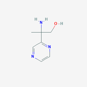 2-Amino-2-(pyrazin-2-yl)propan-1-ol