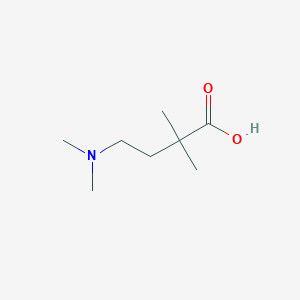 molecular formula C8H17NO2 B13612790 4-(Dimethylamino)-2,2-dimethylbutanoic acid 