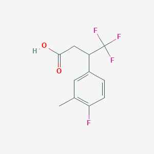 4,4,4-Trifluoro-3-(4-fluoro-3-methylphenyl)butanoic acid