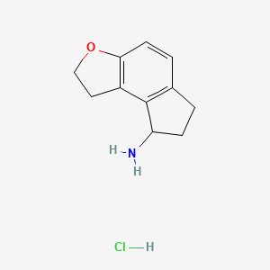 1H,2H,6H,7H,8H-indeno[5,4-b]furan-8-amine hydrochloride