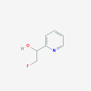 molecular formula C7H8FNO B13612803 2-Fluoro-1-(pyridin-2-yl)ethan-1-ol 