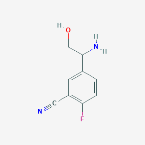 5-(1-Amino-2-hydroxyethyl)-2-fluorobenzonitrile