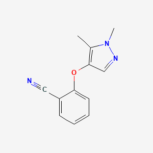 2-[(1,5-dimethyl-1H-pyrazol-4-yl)oxy]benzonitrile