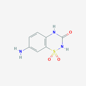 7-amino-3,4-dihydro-2H-1lambda6,2,4-benzothiadiazine-1,1,3-trione