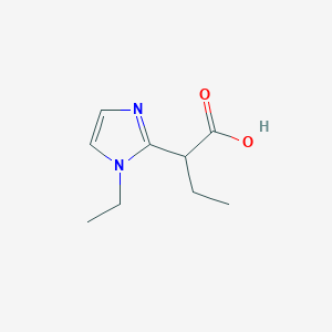 2-(1-Ethyl-1h-imidazol-2-yl)butanoic acid