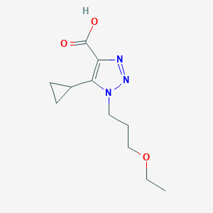 5-Cyclopropyl-1-(3-ethoxypropyl)-1h-1,2,3-triazole-4-carboxylic acid