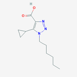 5-Cyclopropyl-1-hexyl-1h-1,2,3-triazole-4-carboxylic acid