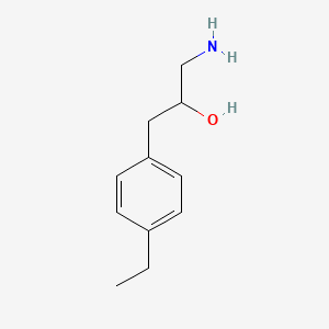 molecular formula C11H17NO B13612957 1-Amino-3-(4-ethylphenyl)propan-2-ol 