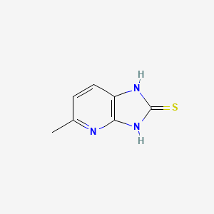 molecular formula C7H7N3S B13612988 5-Methyl-1h-imidazo[4,5-b]pyridine-2-thiol 