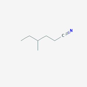 molecular formula C7H13N B13613007 4-Methylhexanenitrile CAS No. 69248-32-4