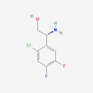 (r)-2-Amino-2-(2-chloro-4,5-difluorophenyl)ethan-1-ol