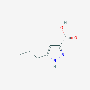 molecular formula C7H10N2O2 B1361302 3-丙基-1H-吡唑-5-羧酸 CAS No. 76424-47-0