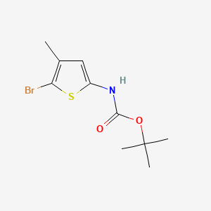 molecular formula C10H14BrNO2S B13613026 tert-butylN-(5-bromo-4-methylthiophen-2-yl)carbamate 