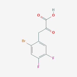 3-(2-Bromo-4,5-difluorophenyl)-2-oxopropanoic acid