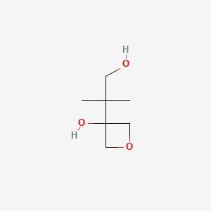 3-(1-Hydroxy-2-methylpropan-2-yl)oxetan-3-ol