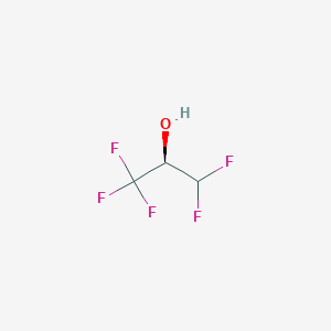 molecular formula C3H3F5O B13613072 (S)-1,1,1,3,3-Pentafluoropropan-2-ol 