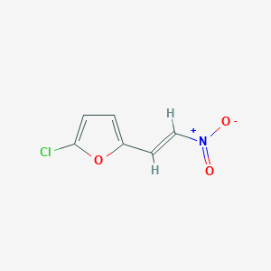 molecular formula C6H4ClNO3 B13613079 2-Chloro-5-(2-nitroethenyl)furan 