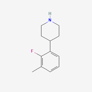 molecular formula C12H16FN B13613117 4-(2-Fluoro-3-methylphenyl)piperidine CAS No. 1044773-84-3