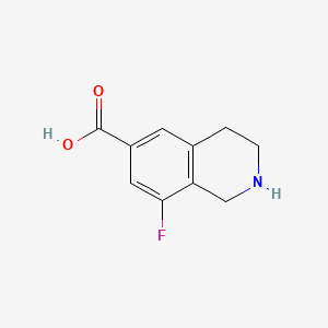 molecular formula C10H10FNO2 B13613127 8-Fluoro-1,2,3,4-tetrahydroisoquinoline-6-carboxylic acid 